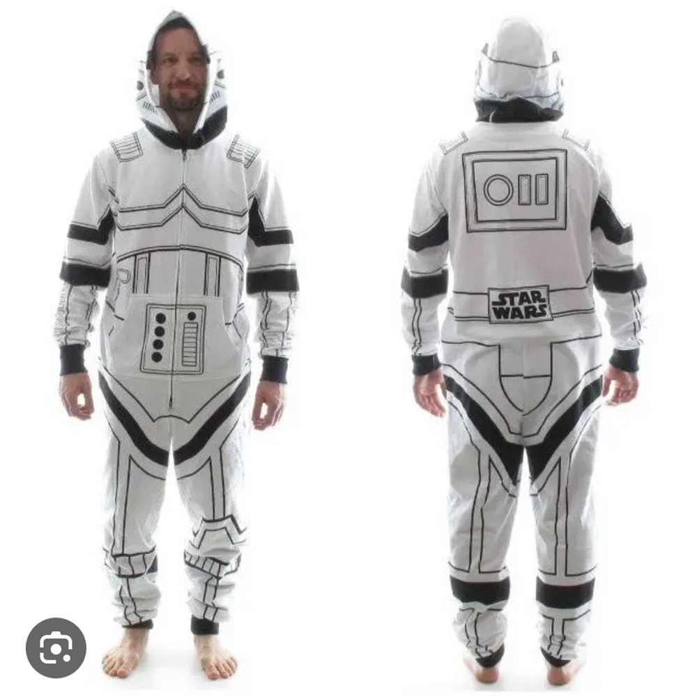 Star Wars Storm Trooper adult union suit onesie size large
